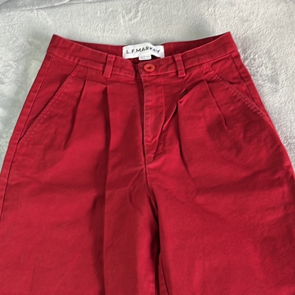 L.F. Markey Classic Slack Pant Trousers Red Size 4 - Picture 7 of 16